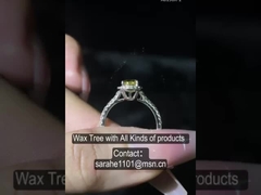 Ραδιάντικο αχλάδι σε σχήμα μαργαριταριού 2,6g 925 Ασημένια δαχτυλίδια CZ Ασημένιο διαμαντένιο δαχτυλίδι