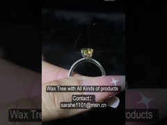 Αυγό σχήμα Moissanite δαχτυλίδια αρραβώνων 2,6g 925 Ασημένιο CZ δαχτυλίδια λαμπερό