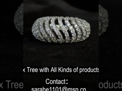 6.04g 925 Ασημένια δαχτυλίδια CZ Ροδιομεταλλωμένα Ασημένιο Στερλίν