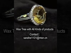 3.7g 925 Ασημένια δαχτυλίδια από πετράδια με πλαστική πέτρα από κιτρίνη