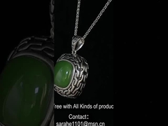 9.48g 925 Ασημένιο πετράδι Κεραυνό Κεραυνό 14x14mm Κουσούνιο Πράσινο Χρυσαφένιο Κεραυνό