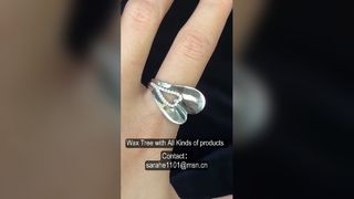 925 Ασημί CZ Rings Sparkle Radiant Cut σχήμα αχλαδιού