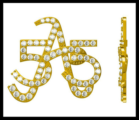 Ελαφριά και περίπλοκη 925 Ασημένια Πιν Brooch Με CZ Sterling Ασημένια Brooch Η τσάντα σας Brooch Design