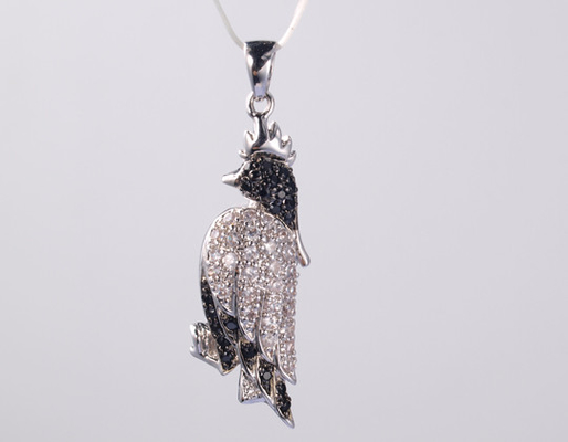 Φασιανός σχεδιασμός 925 Sterling Silver Pendant Chain για καλοκαιρινές διακοπές γοητείες για κοσμήματα ασημένιο κολιέ cz