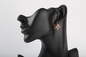 Το ρόδιο γυναικών κάλυψε 925 ασημένια ζωηρόχρωμα CZ σκουλαρικιών πολύτιμων λίθων σκουλαρίκια στηριγμάτων του Marquise