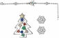 Βραχιόλια χριστουγεννιάτικων δέντρων για Snowflake κοριτσιών παιδιών τα διευθετήσιμα Χριστούγεννα κάλαντων αστεριών