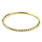 Χρυσό βραχιόλι 925 κοσμήματος ασήμι με το βραχιόλι χρυσής επένδυσης 18K για τη γυναίκα