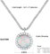 Γυναικών περιδεραίων και σκουλαρικιών κοσμήματος καθορισμένη επένδυση ρόδιου 925 Zircon Opal ασημένια
