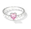 Δώρα 925 κοσμήματος εξαιρετικό ασημένιο δαχτυλίδι ζωνών, χαριτωμένο εξαιρετικό ασημένιο δαχτυλίδι αγάπης