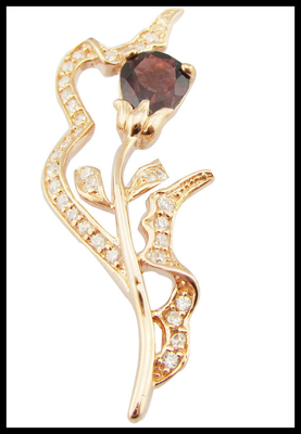 Εκδήλωση Καθημερινή 925 Sterling Silver Gem Pendant με πολύχρωμο τουρμαλίνη