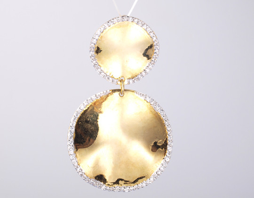 18k λευκό χρυσό χρώμα Γεωμετρικό 925 Sterling Silver Unisex παραθυράκι Κουσούνι παραθυράκι με αλυσίδα κομψή συλλογή πάρτι