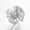 «Lotus» ημέρα της μητέρας 925 εξαιρετική ασημένια δαχτυλιδιών του CZ Art Deco παρούσα