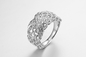 Οι «αμέτρητοι κόμβοι» 925 εξαιρετικά ασημένια δαχτυλίδια του CZ εμπλέκουν το γαμήλιο παρόν