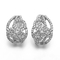 Δομή 925 μωσαϊκών λουρίδων ασημένια σκουλαρίκια της Vivienne Westwood σκουλαρικιών του CZ