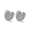 2,6 γραμμάρια 925 ασημένιο ασήμι σκουλαρικιών καρδιών cOem Tiffany σκουλαρικιών του CZ