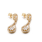Αυξήθηκε χρυσά 925 ασημένια του CZ σκουλαρίκια καρδιών σκουλαρικιών 8.88g εξαιρετικά ασημένια διπλά