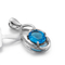 Κοσμήματα των εξαιρετικών ασημένιων αλυσίδων κρυστάλλου γαμήλιων καρδιών γυναικεία κρεμαστό κόσμημα 925 γυναικών περιδεραίων